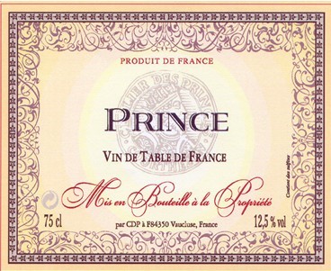 法国王子红葡萄酒 PRINCE