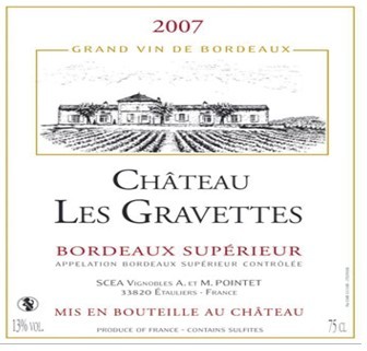 格拉芙特城堡红葡萄酒Chateau Les Gravettes
