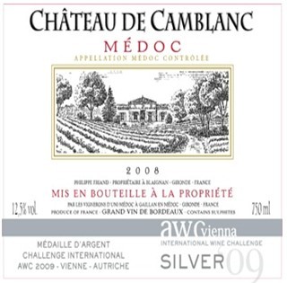 康博拉克城堡红葡萄酒 CHATEAU DE CAMBLANC