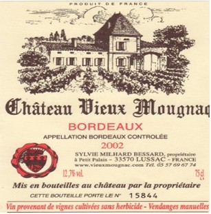 摩格纳克古堡红葡萄酒 Châteaux Vieux Mougnac 