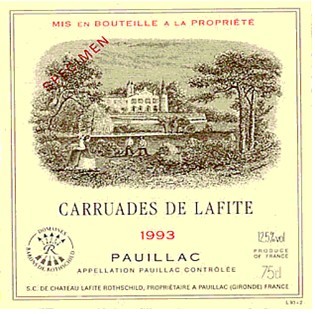 嘉许亚德干红葡萄酒LES CARRUADES DE LAFITE ROTHSCHILD